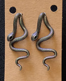 Snake Two Sides Earrings Stainless Steel