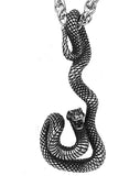 Snake Hanging Necklace Stainless Steel
