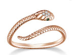 Snake Minimalist Sterling Silver Rings 4 colors