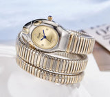 Snake Watch Wrap Bracelet Stainless Steel