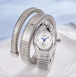 Snake Watch Wrap Bracelet Stainless Steel