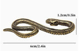 Snake brass Necklace Figurine
