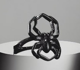 Spider Black Stainless Steel Ring