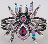 Spider Rhinestone Bangle Bracelets