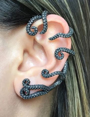 Tenticle Octopus Wrap Around Earring 1 Stainless Steel