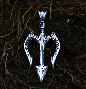 Trident Ornate Necklace Stainless Steel