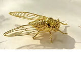 Cicada Figurine Gold-tone Fancy