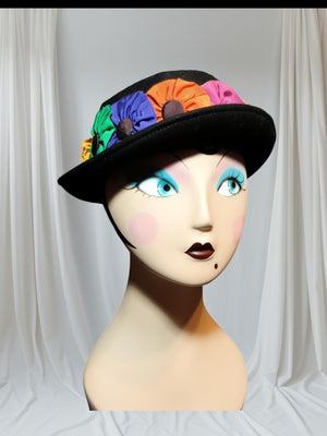 Vintage Fun Toucan Colorful Flower Hat