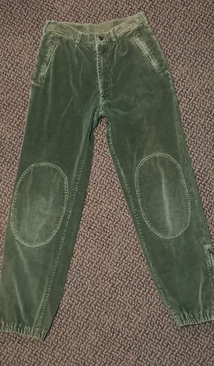 Vintage Green Corduroy Pierre Bonee Children's Pants Sz 10 slim