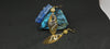 Snake Gold long drop earrings
