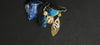 Snake Gold long drop earrings