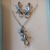 E&N Lizard Brz Set Necklace & Earrings 925 Silver Earrings SL (1)