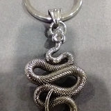 K Squiggle Snake Keychain