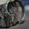 B Wolf Head Men's Cuff Bracelet
