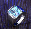 Abalone Sea Ring Stainless Steel Men's