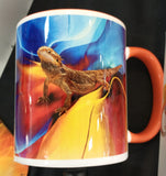 Bearded Dragon Colorful Coffee Mug