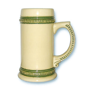 Beer Steins German Green Trim