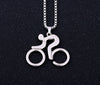 Road Bike w Rider Necklace SS