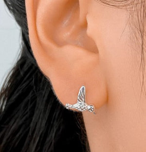 Little Bird Earrings Sterling Silver