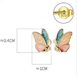 Butterfly little Earrings Sterling Silver