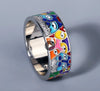 Cat Colorful Multi Face Ring