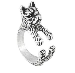 Cat Short Hair Persian Wrap Ring