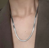 Herringbone Necklace Stainless Steel