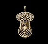 Boxer Ears Uncut Face Necklace