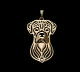 Boxer Ears Uncut Face Necklace