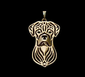 Boxer Ears Uncut Face Necklace