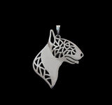 Bull Terrier Cut Out Face Necklace