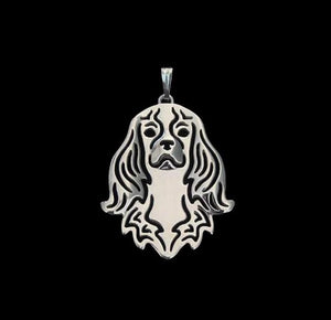 Cavalier King Charles Face Necklace
