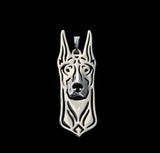 Doberman Face Necklace