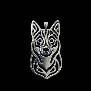 Swedish Vallhund, Husky Face Necklace