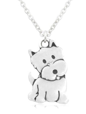 West Highland Terrier Westie Sitting Necklace