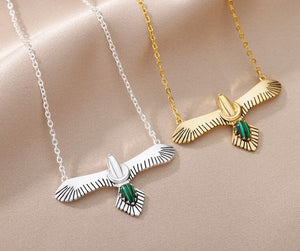 Eagle Phoenix Art Deco Necklace