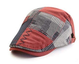 19b Flat Red Patched Cap Hat