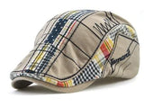 4d Newsboy Gray Plaid NICE Cap Hat