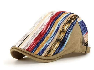 25 Newsboy Painted Flat Cap Hat