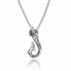 Fish Hook Necklace Pendant Stainless Steel