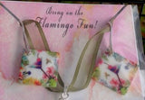 Fun Flamingo Bicycling Purse & Jewelry