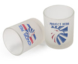 Project Hero Frosted Round Whisky Glasses