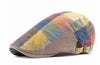 11 Newsboy Multi Soft Color Plaid Cap Golf Hats