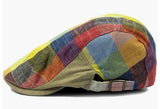 11 Newsboy Multi Soft Color Plaid Cap Golf Hats
