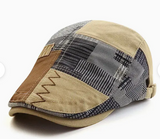 19a Flat Khaki Patched Cap Hat
