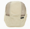 17 Flat Vented Khaki Newsboy Cap Hat