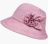Ladies Flower Sun Hat Pink