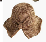 Ladies Straw Floppy Sun Hat