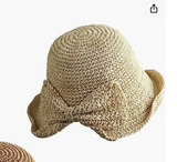 Ladies Straw Floppy Sun Hat