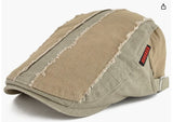 10 Newsboy Tattered lines Flat Cap Hat